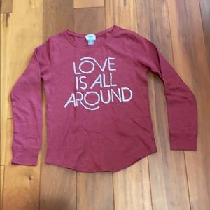 Maroon Long Sleeve Shirt
